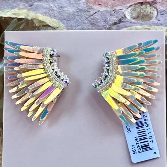 πΊπHPππΊ NWT Mignonne Gavigan Mini Madeline Earrings Sunset - Picture 7 of 16